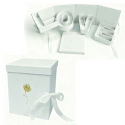 HF122427 I LOVE YOU 3 layer box with bow tie